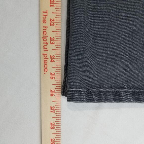 Sezane Jeans Womens US 2 FR 34 Gray Le Crop High Rise Wide Leg Denim Pants NWOT - Picture 11 of 12